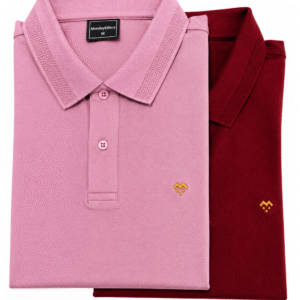 Pink and Maroon