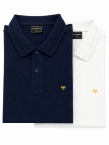 Premium Navy Blue and White Polo T-Shirts