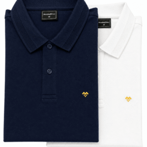 Premium Navy Blue and White Polo T-Shirts