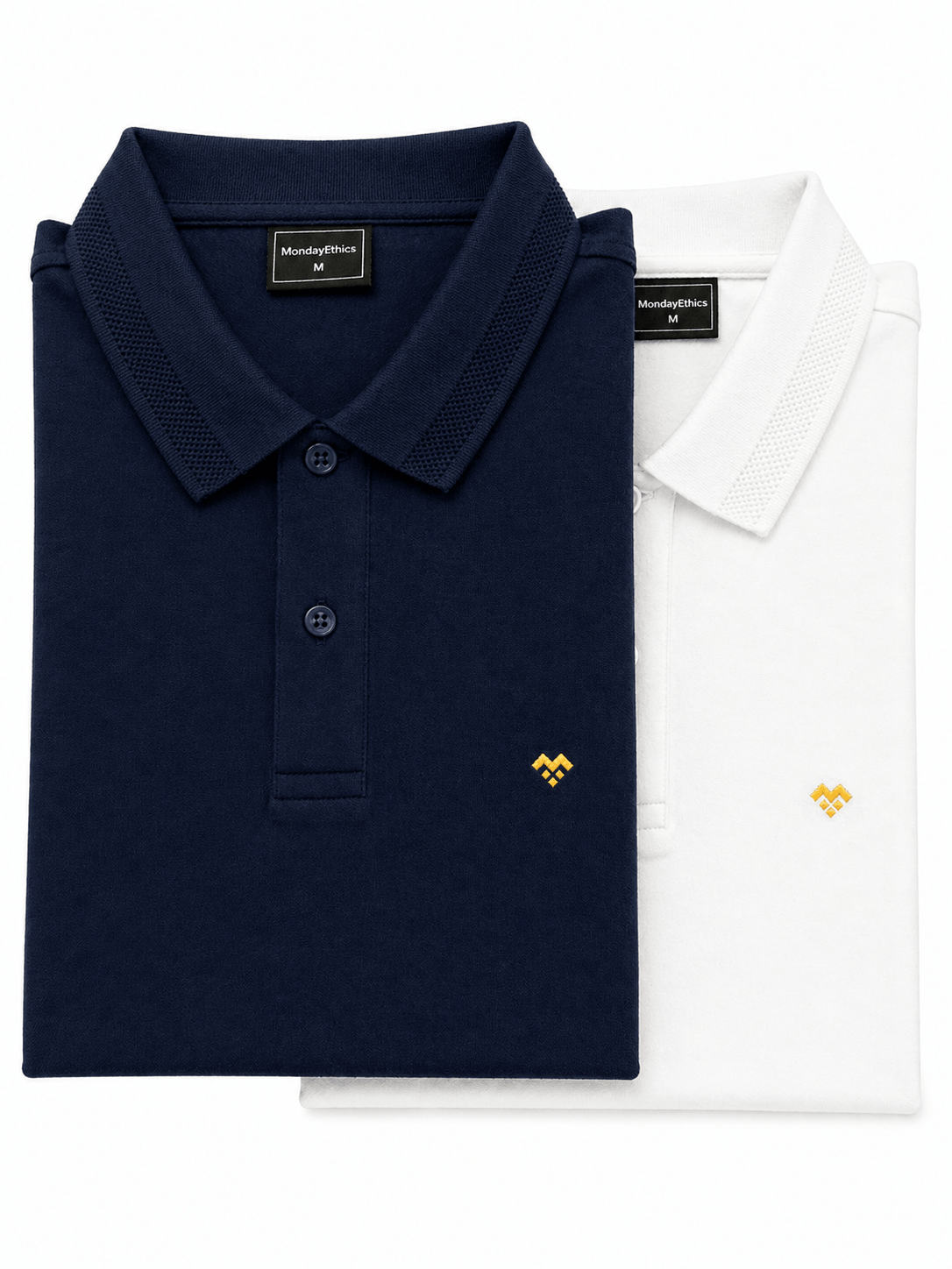 Premium Navy Blue and White Polo T-Shirts