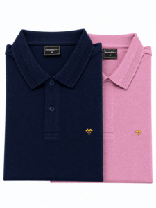 Premium Pink and Navy Blue Polo T-Shirts