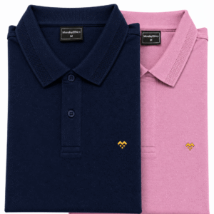 Premium Pink and Navy Blue Polo T-Shirts