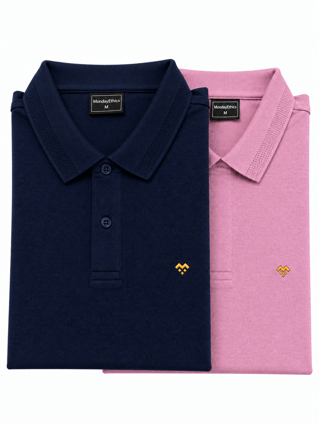 Premium Pink and Navy Blue Polo T-Shirts